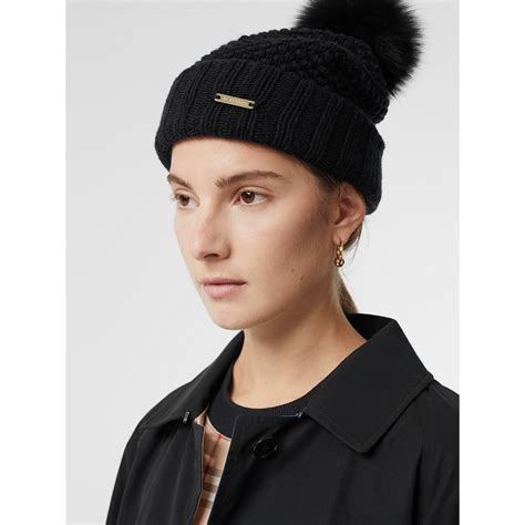 burberry pom pom|Women’s Designer Hats & Gloves .